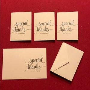 Special thanks wedding cards